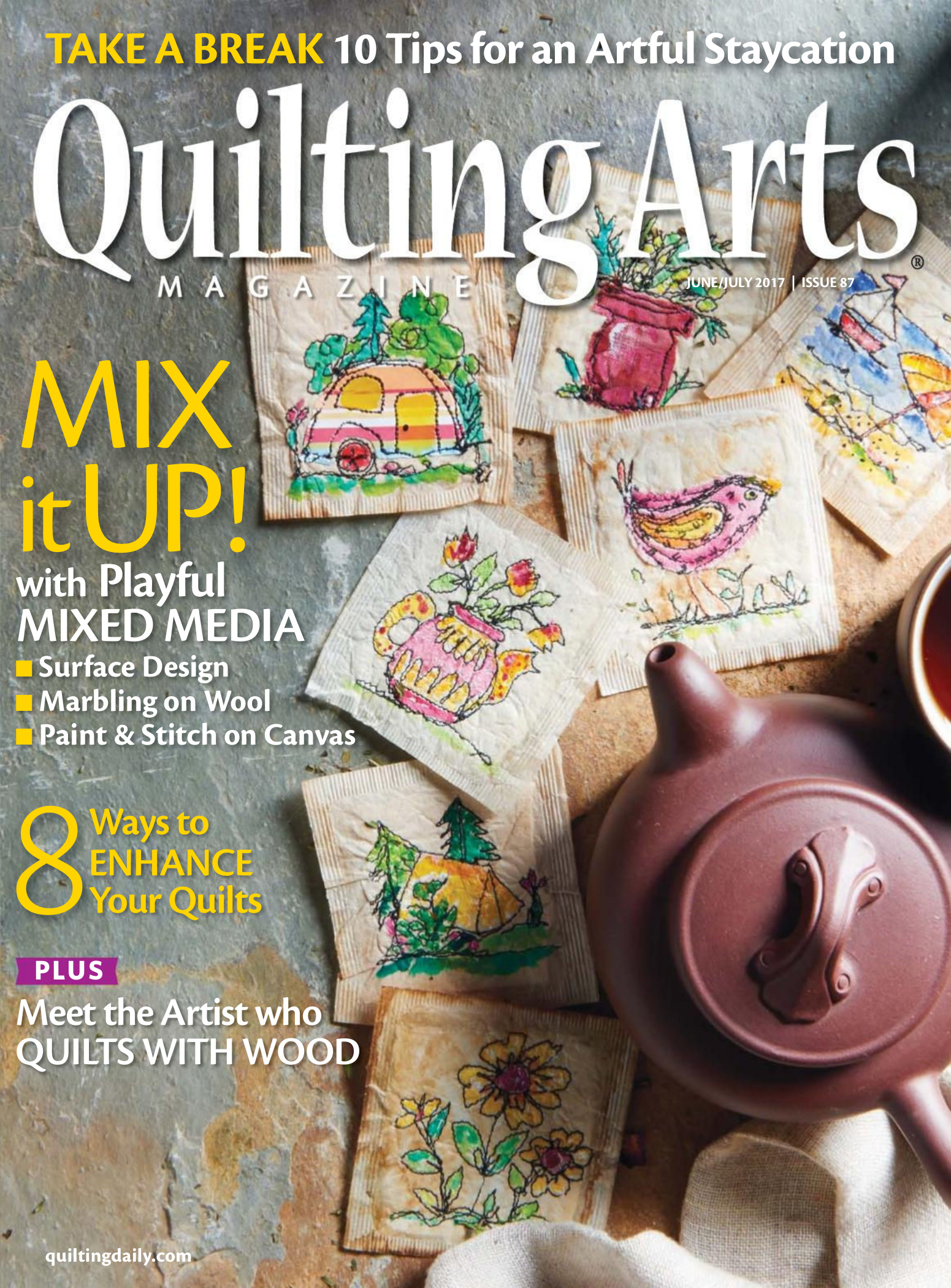Quilting Arts Magazine - June - July 2017
